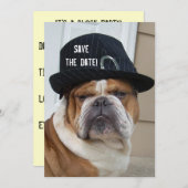 Blokpartijuitnodigingen Save The Date (Voorkant / Achterkant)