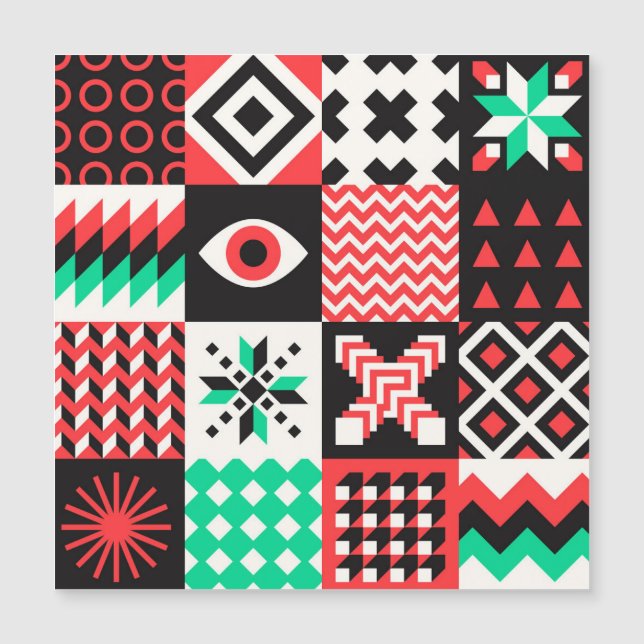  blokvormen Abstracte achtergrond. (Voorkant)