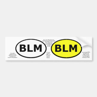 BLOM's trainingsovaal of vensterstickers Bumpersticker
