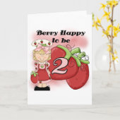 Blond Berry 2e Verjaardag Tshirts en geschenken Kaart (Gele Bloem)