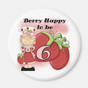 Blond Berry 6th Birthday T-shirts en cadeautjes Magneet