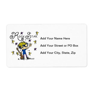Blond Boy Rock Star Etiket