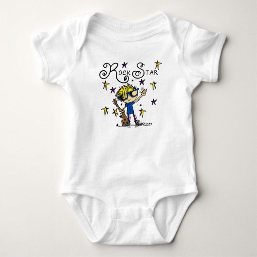 Blond Boy Rock Star Romper (Voorkant)