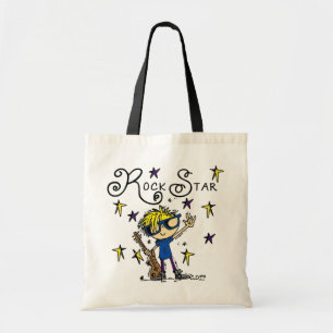Blond Boy Rock Star Tote Bag