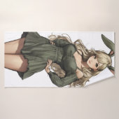 Blond Bunny Girl Anime (Serviette de bain)