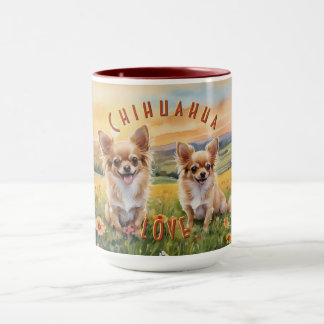 Blond Chihuahua en Pup Boerderij Sunrise Mok
