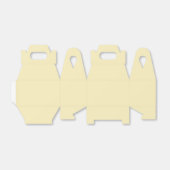 Blond (effen kleur) bedankdoosjes (Uitgevouwen)