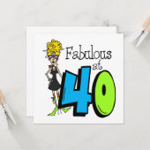 Blond Fabulous op 40 oktober Kaart (Voorkant / Achterkant in situ)