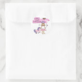 Blond Fairy Tale Princess Ronde Sticker (Tas)