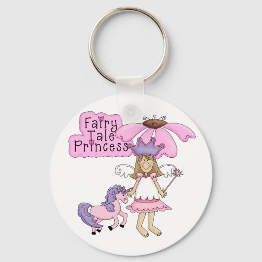 Blond Fairy Tale Princess Sleutelhanger (Voorkant)