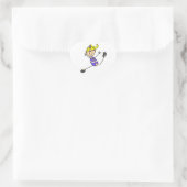 Blond Girl Gymnast Hart Sticker (Tas)