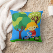 Blond Girl sur Coussin à vélo (Couverture)