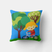 Blond Girl sur Coussin à vélo (Verso)