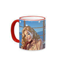 Blond haar, Blue Eyed Beauty Illustratie - Al Rio