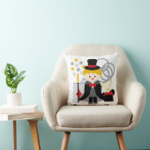 Blond Haired Boy Magicien Coussin (Chaise)