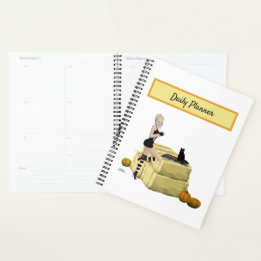 Blond Heks Pin Up Meisje Dagelijkse Planner
