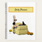 Blond Heks Pin Up Meisje Dagelijkse Planner (Voorkant)