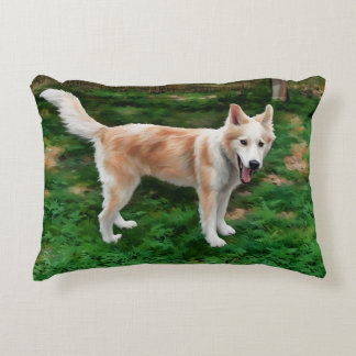 Blond Husky Coussin d'accent fille