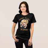 Blond, maar niet "BLOND" Tri-Blend Shirt (Voorkant volledig)
