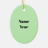 Blond Mannelijk Golfer Gepersonaliseerd Ornament (Achterkant)