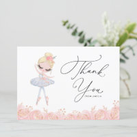 Blond Meisje Ballerina in Witte Jurk Verjaardag