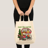 Blond meisje gek voor campagne tote bag (Voorkant (product))
