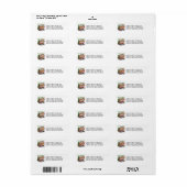 Blond Meisje Gek voor het Kamperen Etiket (Full Sheet)