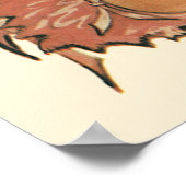 blond meisje met een kinderongeluk dat telefonisc poster (Hoek)