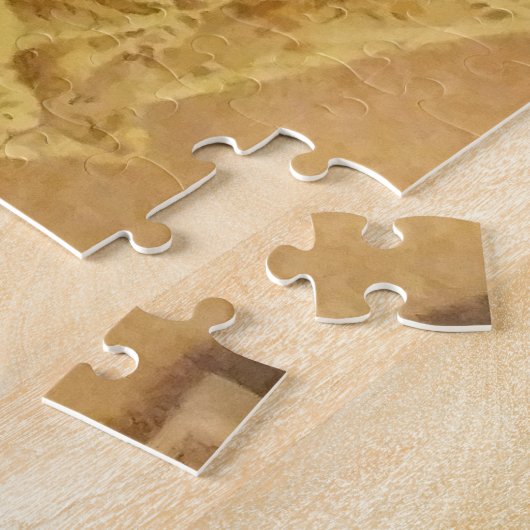 Blond meisje met haar hond en kat legpuzzel (Zijkant)