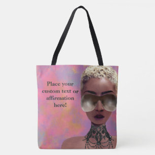 Blond Melanin Berry Beauty Black Art Rainbow Tote Bag