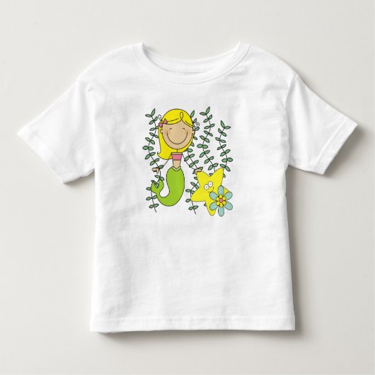 Blond Mermaid Kinder Shirts (Voorkant)