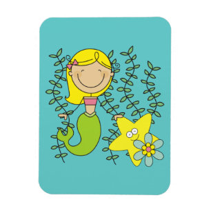Blond Mermaid Magneet