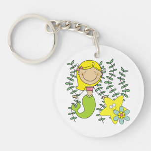 Blond Mermaid Sleutelhanger