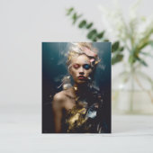 Blond Mode Modelfotografie Briefkaart (Staand voorkant)