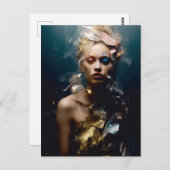 Blond Mode Modelfotografie Briefkaart (Voorkant / Achterkant)