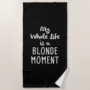 Blond moment strandlaken