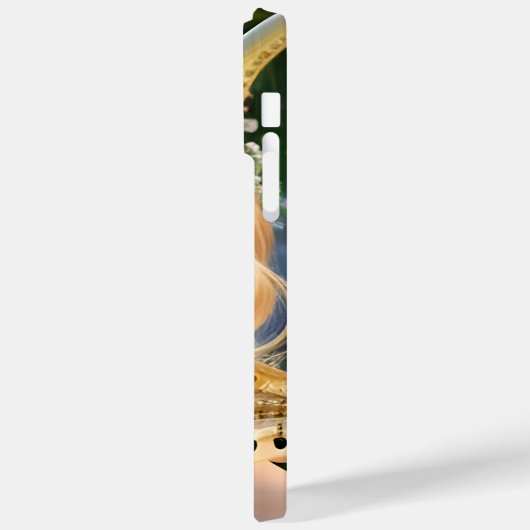 Blond Mooie Muse Spelen Een Harp Case-Mate iPhone Case (Achterkant / Links)