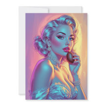 Blond Pin-Up Chocolade Ei
