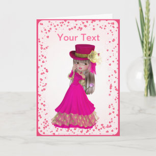 Blond Princess Wenskaart Kaart