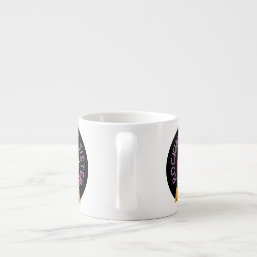 Blond Rocking Big Sister Espresso Kop (Achterkant)