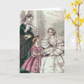 Blond Victoriaans bruid Kaart voor bruiloften, dou (Gele Bloem)