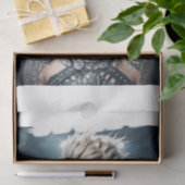 Blond Viking Warrior Vrouw met runen - Tissuepapier (Geschenk)