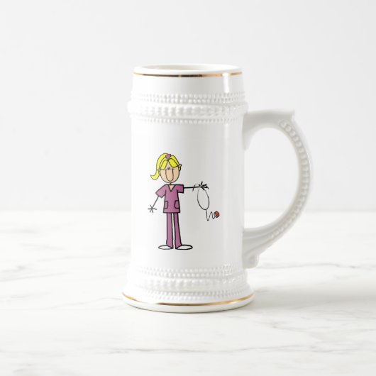 Blond Vrouw Bierpul (Rechts)