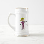 Blond Vrouw Bierpul (Links)