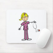 Blond Vrouw Muismat (Met muis)