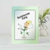 Blond Weed Bachelorette Party - Uitnodiging (Staand voorkant)