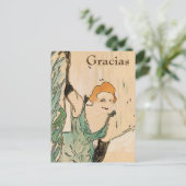 Blond Woman, Gracias, modifier le texte Carte post (Debout devant)