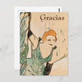 Blond Woman, Gracias, modifier le texte Carte post (Devant / Derrière)