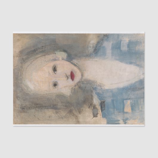 Blond Woman, Helene Schjerfbeck Tissuepapier (Voorkant)