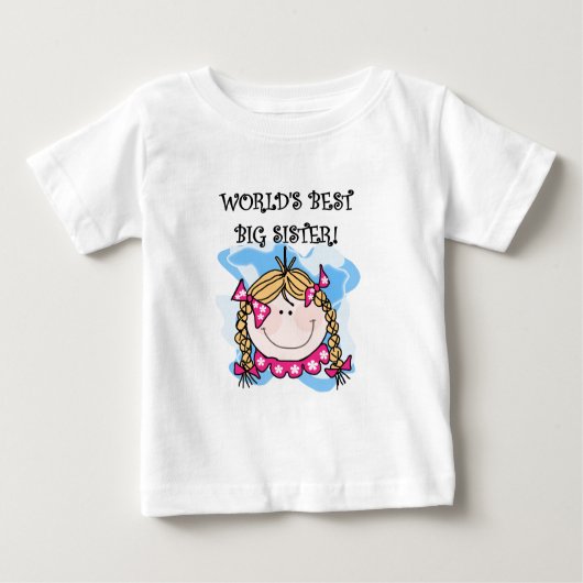 Blond World's Best Big Sister Tshirts and Gifts (Devant)